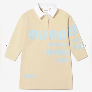 Girl's Burberry Horseferry Print
Cotton Dress
